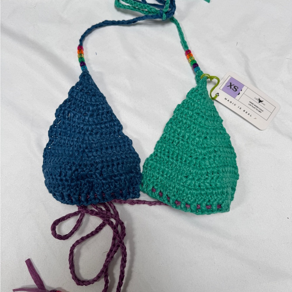 Colorful Crochet Bikini Top